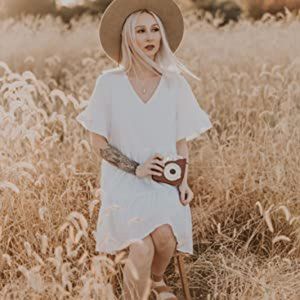 COPY - Babydoll Dress Shift Dress with Pockets Bell